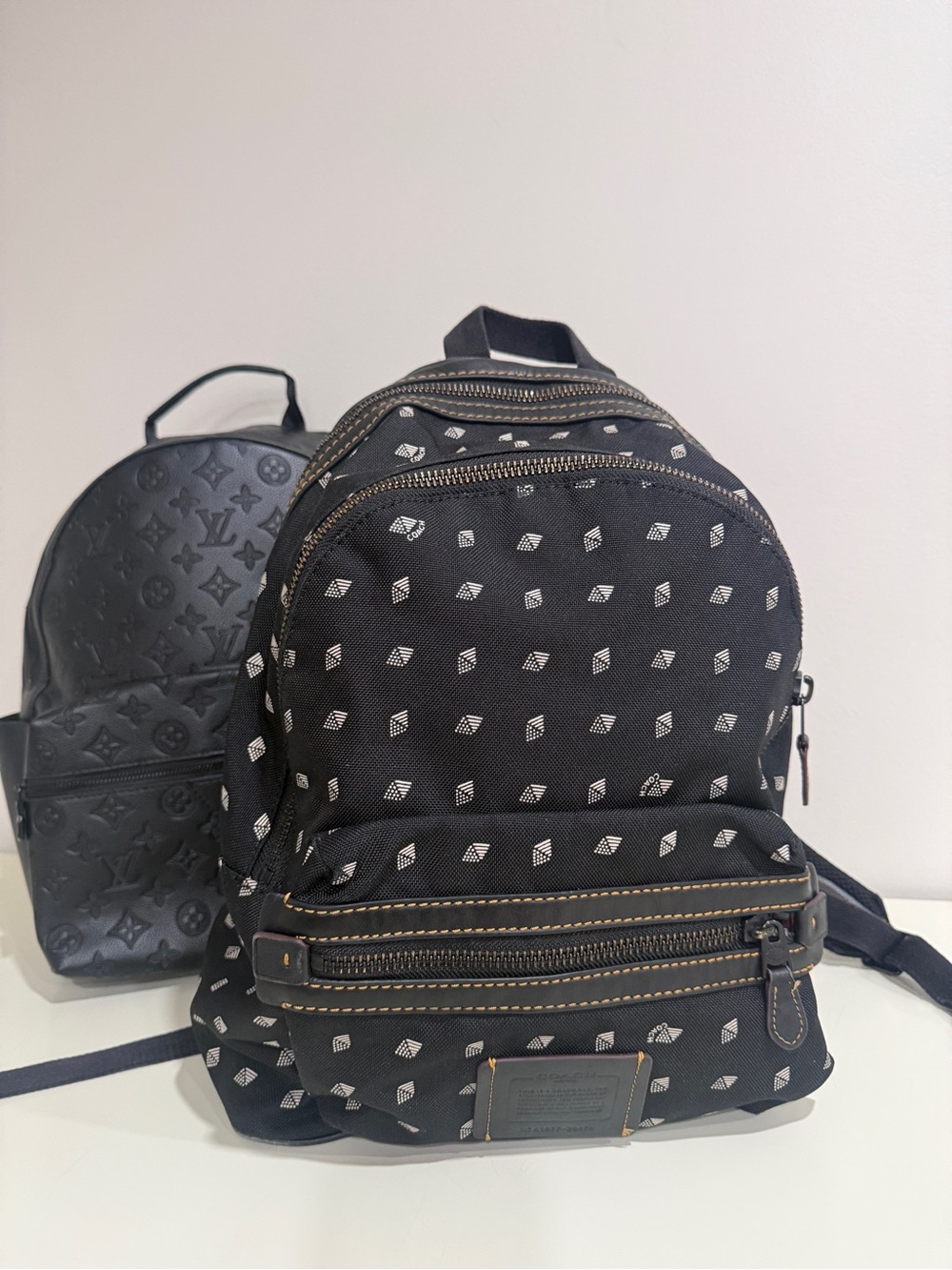 Coach F29479 Academy Backpack With Dot Diamond Print with a gift backpack 🎒 - Picture 11 of 14